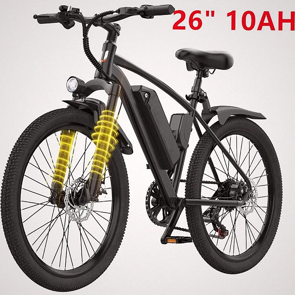 36V 10Ah 26 Inch Mountain Ebike for Adults Urban Electric Bicycle Commuter Bike