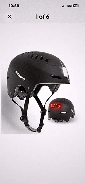 Bike Helmet with LED Lights Bicycle Helmets Commuter Cycling Helmet USB Recha...